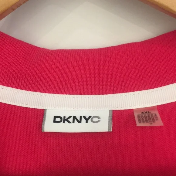 DKNYC polo shirt, hot pink XXL - Picture 2 of 5